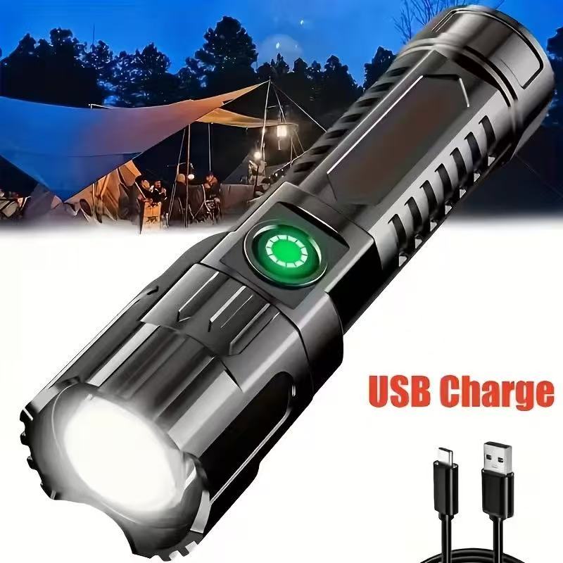 Outdoor Lighting Black - Yeni Yüksek Güçlü Led El Feneri