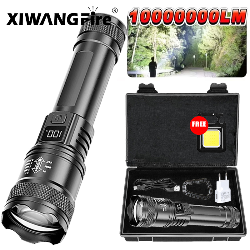 Outdoor Lighting Black - Ultra Parlak LED El Feneri 2000LM