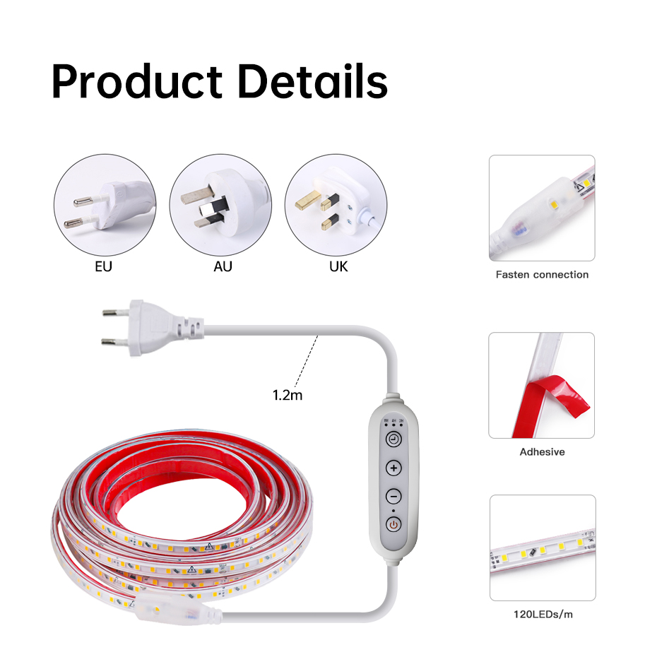 AC 220V Yapışkanlı LED Şerit I - Outdoor Lighting Uk incelemesi ve fiyatı