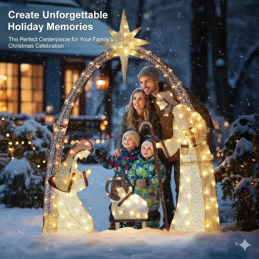 5.5FT Noel Doğuş Sahnesi Dış M - Outdoor Lighting Effects incelemesi ve fiyatı