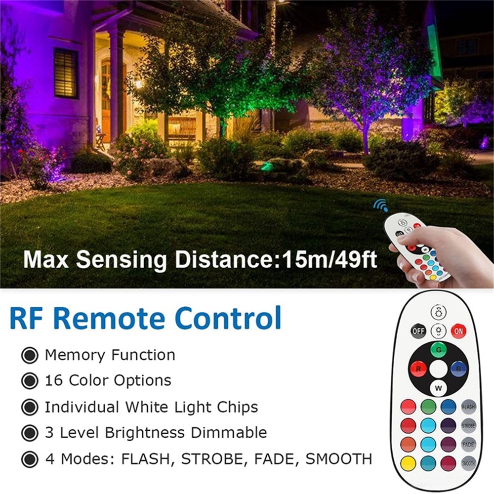 RGBW Peyzaj Aydınlatma 10W Uza - Outdoor Lighting Waterproof incelemesi ve fiyatı